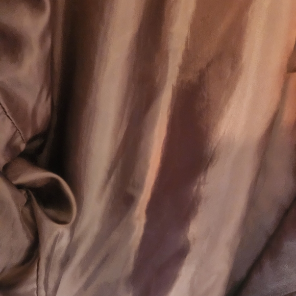 New York and Company maroon feaux leather jacket. Zipper in front and po… - Picture 2 of 13